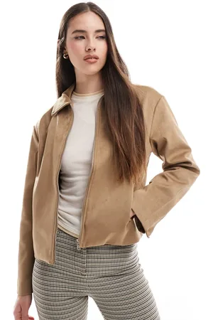 Cotton On Drew faux suede jacket in