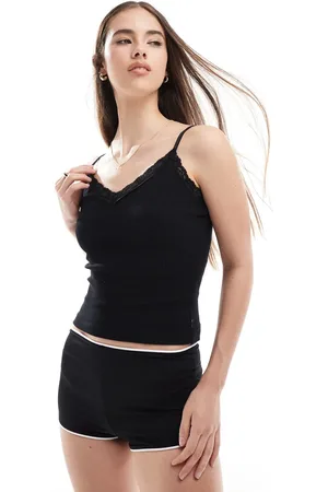 Superdry Essential lace trim cami top in