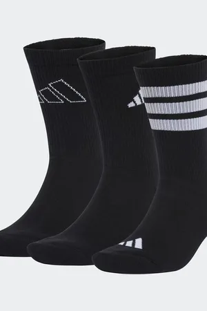 adidas Logo socks 3 pairs in / white