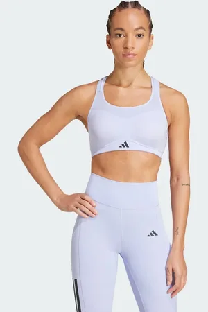 adidas Tlrd impact training high support bra in violet tone