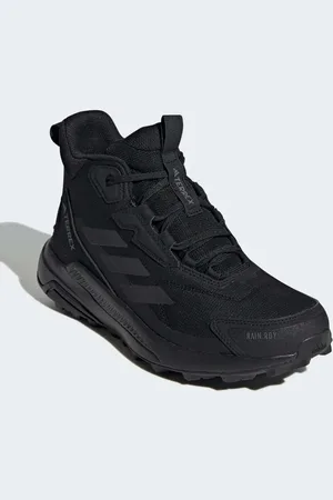 adidas Terrex anylander mid rain.rdy hiking shoes in core / core / grey