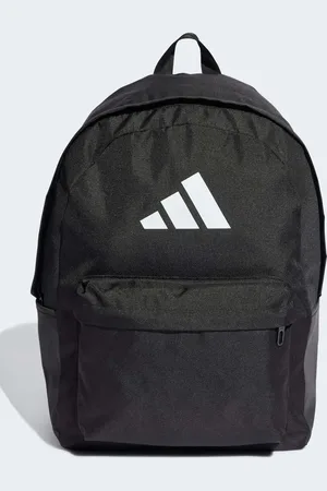 adidas Classic 3 bar logo backpack in / white