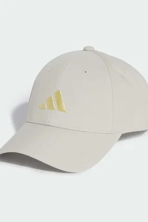 adidas New logo embroidered baseball cap in beige / powder yellow