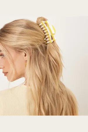Sui Ava Striped hair claw in