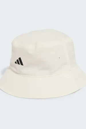 adidas Sportswear classic bucket hat in off / black