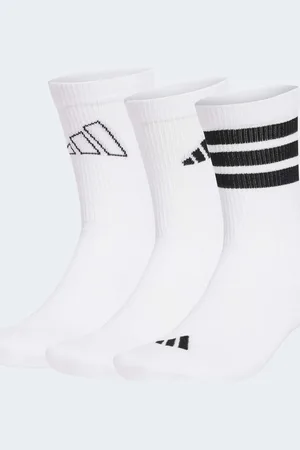 adidas Logo socks 3 pairs in / black