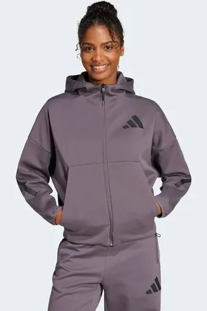 adidas Adidas z.n.e. full-zip hoodie in strata