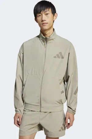 adidas Adidas z.n.e. woven track top in putty beige
