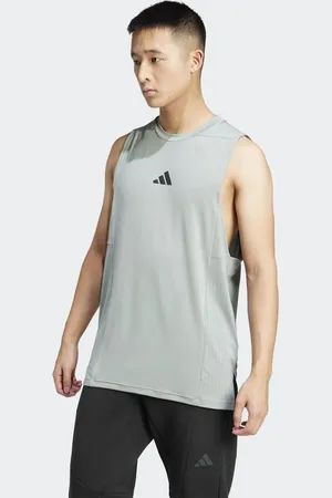 adidas Designed-for-training intensity tank top in silver