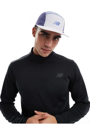 New Balance 5 panel performance cap in blue