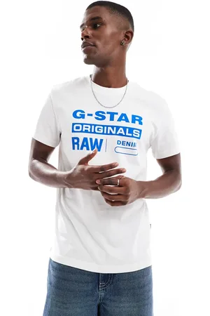 G-Star Originals t-shirt in with logo front print