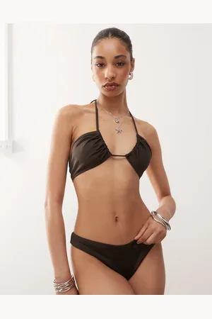 Weekday Multiway bikini top in dark