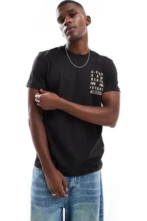 G-Star T-shirt in with chest text print
