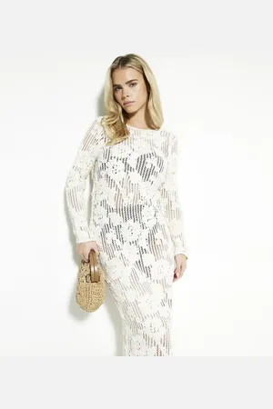 River Island Floral lace maxi dress in cream