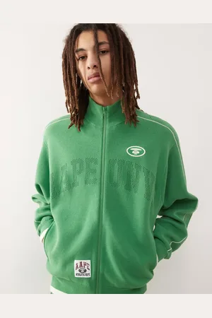 A Bathing Ape Aape by A Bathing Ape college logo knitted track jacket in