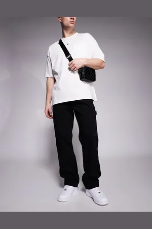 The Couture Club Twill double patch trousers in washed