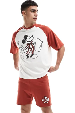 ASOS Disney Mickey Mouse raglan short pyjama set in