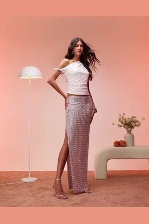Ohpolly Siona embellished maxi skirt in