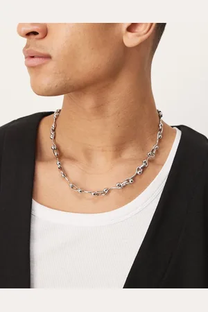 ASOS Waterproof stainless steel ball link chain necklace in tone