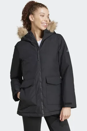 adidas Paveric fur parka in
