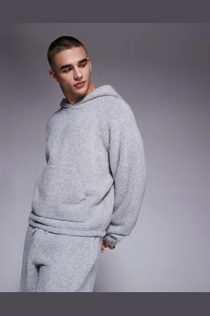 The Couture Club Co-ord boucle knit hoodie in marl