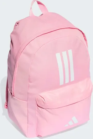 adidas Classic back-to-school 3-stripes backpack in true / white