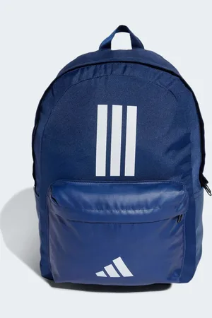 adidas Classic back-to-school 3-stripes backpack in dark / white