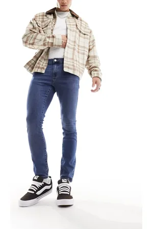 Only & Sons Warp skinny fit jeans in mid wash