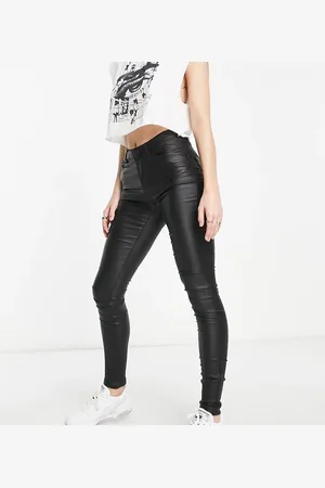 VERO MODA Coated skinny jeans in