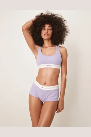 Calvin Klein Modal rib boyshort in lilac