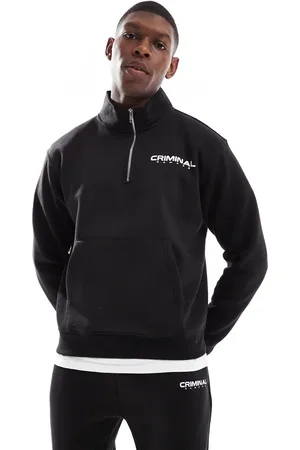 Criminal Damage Olympus track top black in black