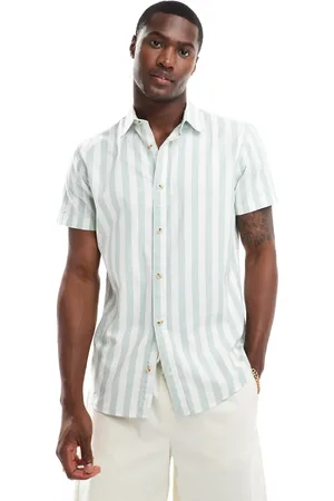 JACK & JONES Oxford stripe shirt in mint