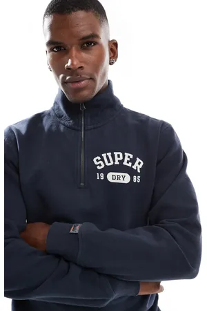 Superdry Athletic essentials half zip sweatshirt in bradley