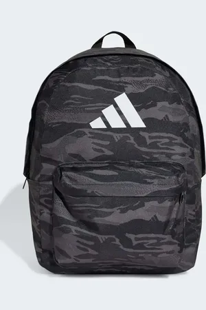 adidas Classic graphic backpack in five / six / white