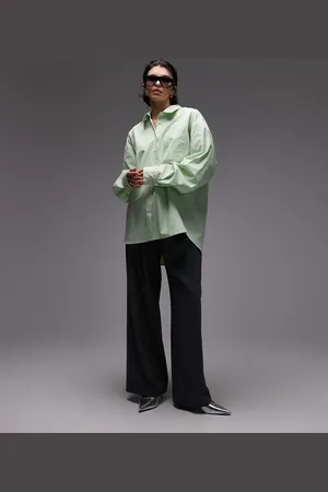 ASOS Oversized shirt with tab back detail in