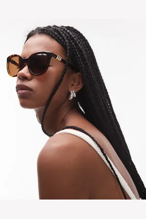 Le Specs The muse large round sunglasses in tortoiseshell