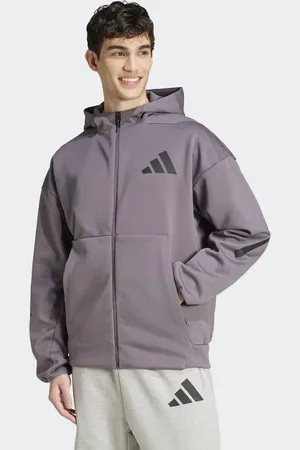 adidas Z.n.e. full-zip hooded track jacket in strata