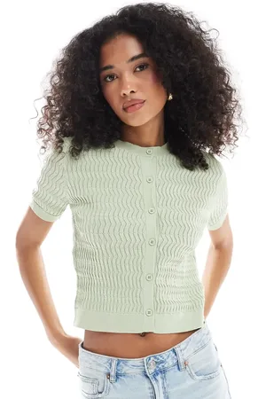 ASOS Knitted cardigan in sage