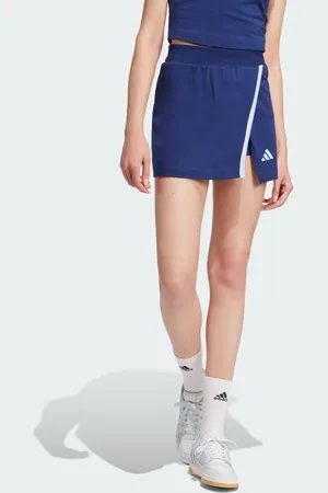 adidas Essentials color-pop cotton skort in dark