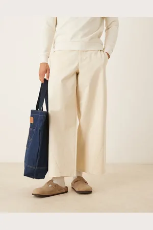 ASOS Horseshoe twill trousers in ecru