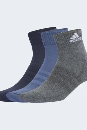 adidas Cushioned sportswear ankle socks 3 pairs in legend ink / preloved ink / da