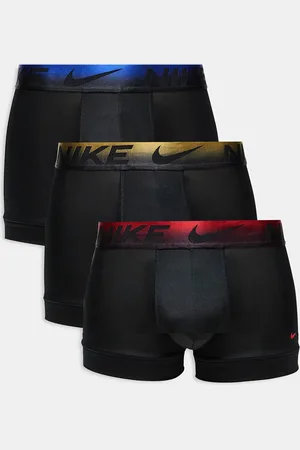 Nike Dri-Fit Essential Microfibre 3 pack trunks in with ombre waistbands