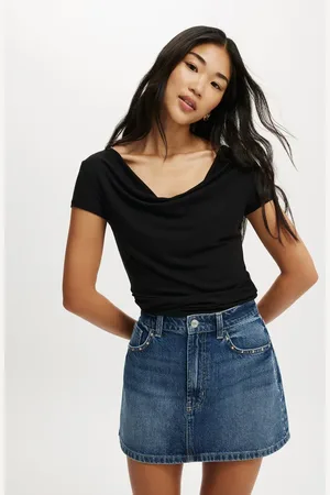 Cotton On Denim mini skirt in