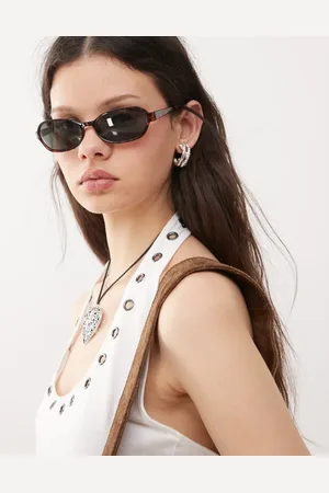 Weekday Oval sunglasses in tortoiseshell