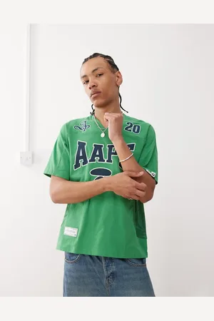 A Bathing Ape Aape by A Bathing Ape sports jersey logo t-shirt in