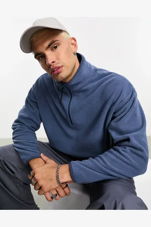 ASOS Oversized quarter zip polar fleece sweatshirt in