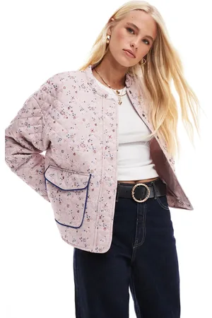 ONLY Quilted jacket in floral print