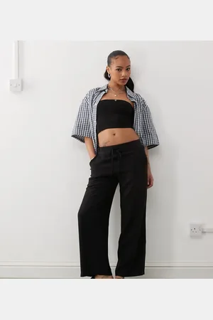 Noisy May Loose fit linen mix trouser in