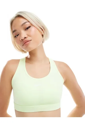 Nike Swoosh Medium Support sports bra in lime