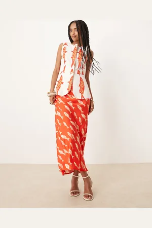 Never Fully Dressed Marina print maxi skirt co-ord in